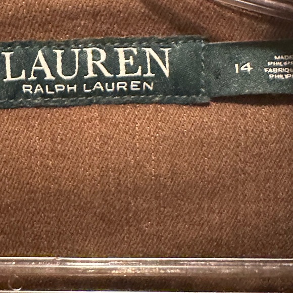 Ralph Lauren bomber jacket. Brown, Size 14. Great condition - Picture 2 of 8